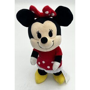 Disney Parks Authentic Minnie Mouse Nuimo Plush with Red Dot Dress Bow